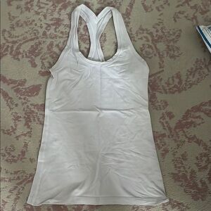 Lulu Lemon Women's White Razor Back Tank Top